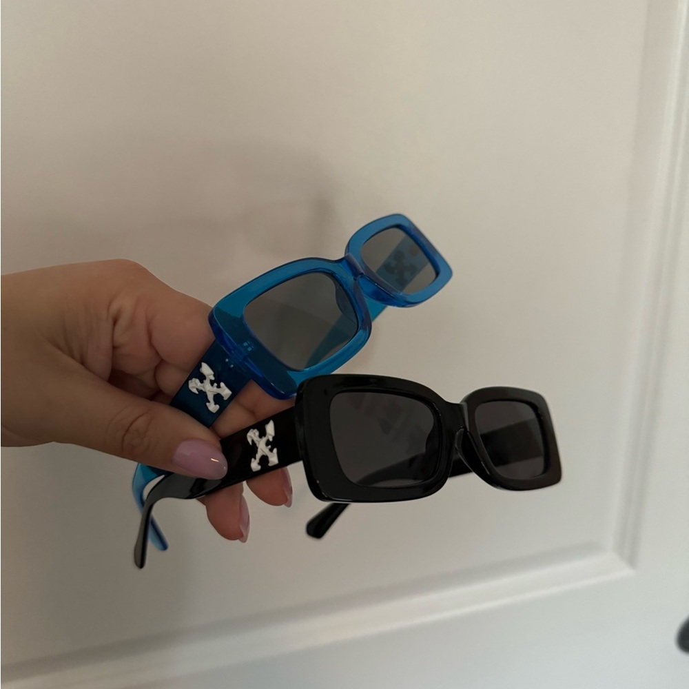 2 Sunglasses (blue and black)